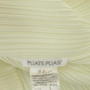 PLEATS PLEASE ISSEY MIYAKE イッセイミヤケ ハイネック プリーツトップス カットソー プルオーバー 長袖 3 アイボリー