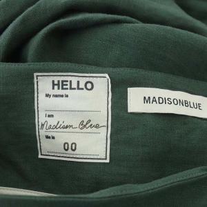 MADISONBLUE MI-MOLLET FLARE SKIRT LINEN アシンメトリー 00 グリーン
