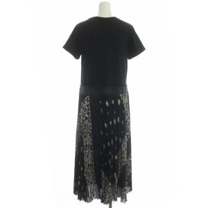 sacai 21SS Archive Print Tshirt Dress ドッキングワンピース 1 黒