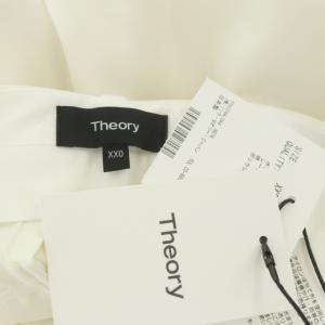 Theory 22SS Bistretch Double 3 Treeca 4J N クロップドパンツ テーパード ホワイト