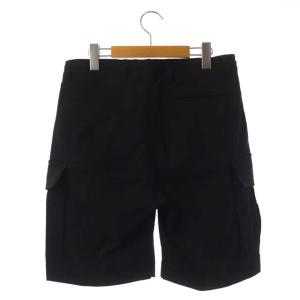 1PIU1UGUALE3 カーゴ ショーツ ショートパンツ ハーフパンツ タック ジッパーフライ 4 黒 ブラック