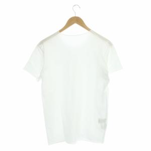 lucien pellat finet Tシャツ カットソー ヘンプ ラインストーン  半袖 M ホワイト 白