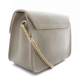 FURLA G6400 メトロポリス ショルダーバッグ レザー ロゴ べージュ