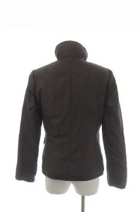 MONCLER 茶タグ リバーシブル ダウンジャケット アウター ジップアップ ナイロン 国内正規品 1 茶 ダークブラウン