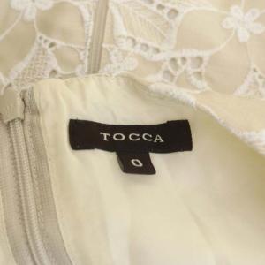 TOCCA ワンピース フラワーレース 0 ベージュ
