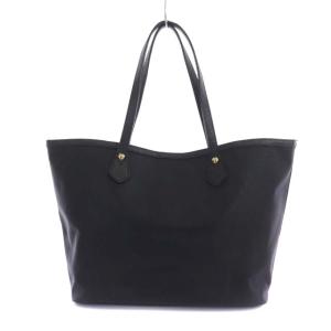 BLUE LABEL CRESTBRIDGE トートバッグ レザー 切替 ロゴ リボン ブラック