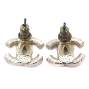 CHANEL ピアス ラインストーン ココマーク ゴールド C20K