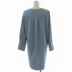 ADORE 20SS クリアツイルブラウス ウエストギャザー ヘム 38 ライトブルー