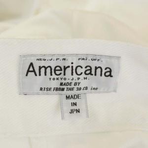 AMERICANA ハイウエストワイドパンツ ボタンフライ XS ホワイト