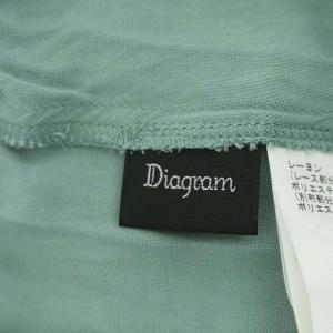 Diagram GRACE CONTINENTAL 21SS ワンピース レース ティアード ベルト付き 36 ミントグリーン
