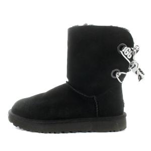 UGG australia CUSTOMIZABLE BAILEY BOW SHORT ムートンブーツ 23cm ブラック