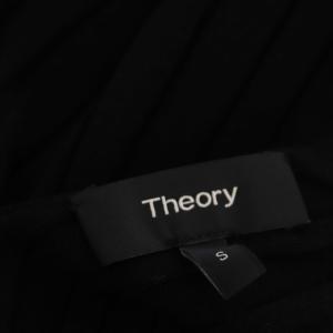 Theory WIDE V RIB POリブニット カットソー 長袖 S ブラック