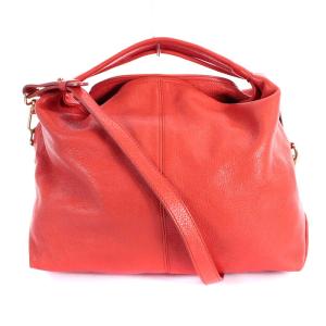 ショルダーバッグ トートバッグ 2way レザー 赤 レッド