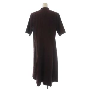 MARGARET HOWELL 22SS WASHED COTTON POPLIN ドレス シャツワンピース カラーレス フレア