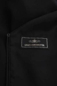 GRACE CONTINENTAL キャミオールインワン ワイドパンツ ストレート 38 黒 ブラック