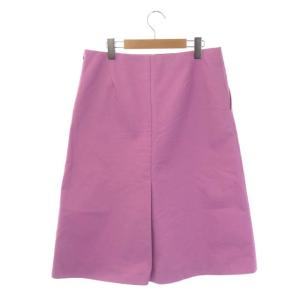 Drawer フロントタック台形スカート ロング 40 ラベンダー