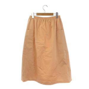 Drawer コットンラップスカート ロング フレア イージー 38 サーモンピンク