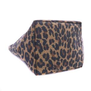 Hervé Chapelier ポーチ レオパード ミニ ブラウン