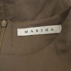 MARIHA マキシノースリーブワンピース ロング フレア ギャザー ライトグレージュ