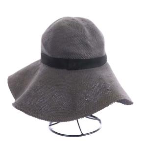 STELLA McCARTNEY 帽子 ストローハット 麦わら 56 ダークグレー