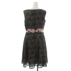 TOCCA WEB限定カラー LORAL BOUQUET ワンピース ドレス 花柄 チュール 4 黒