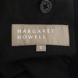 MARGARET HOWELL SOFT WOOL COAT コート ステンカラーコート アウター ロング ウール 3 紺 ネイビー