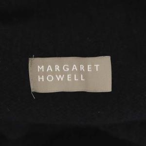 MARGARET HOWELL ウール カシミヤ混 タートルネックニット セーター プルオーバー 長袖 2 ブラック
