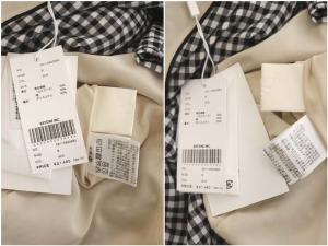 Ameri VINTAGE MEDI GINGHAM CHECK 2WAY PUFF SLEEVE DRESS ワンピースグレー