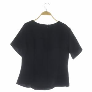 ADORE ドライコンパクトブラウス プルオーバー 半袖 38 紺 ネイビー