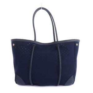TOCCA トートバッグ マザーズバッグ パンチング ネオプレーン 紺 ネイビー