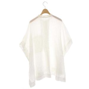 ADORE 21SS シアーリネンブラウス バンドカラー 38 ホワイト