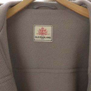 OLD ENGLAND ウール ダッフルコート ロング 36 グレージュ