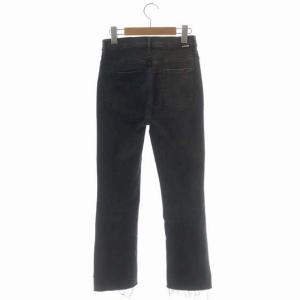 MOTHER INSIDER CROP STEP FRAY デニムパンツ カットオフ ダメージ加工 26 チャコールグレー