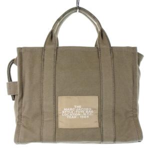 MARC JACOBS THE SMALL TRAVELER TOTE BAG ハンドバッグ キャンバス ロゴ 2way カーキ