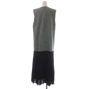 ADORE 21AW スモールヘリンボーンジャンパースカート 38 グレー