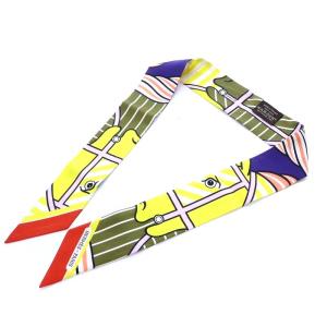 スカーフ ツイリー Quadrige Bayadere リボン シルク マルチカラー