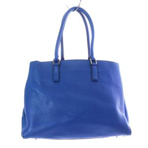 ANYA HINDMARCH Ebury Lg FW Wink トートバッグ スマイル タッセル レザー ブルー