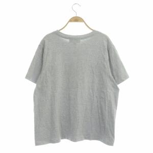 AMERICANA Tシャツ ロゴ プリント 杢グレー