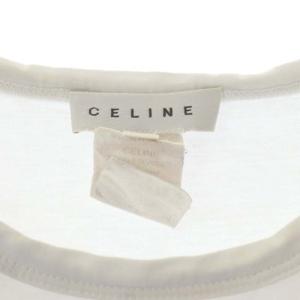 CELINE ガール プリント Tシャツ カットソー 半袖 S オフホワイト