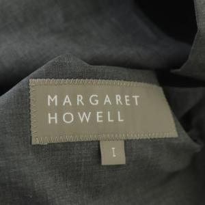 MARGARET HOWELL ステンカラーコート スプリングコート アウター ロング ベルト付き 1 グレー