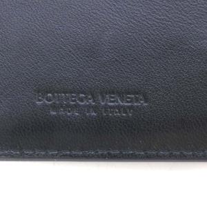 BOTTEGA VENETA マキシイントレチャート カードケース レザー 黒