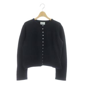 スナップボタン コットンカーディガン スウェット 長袖 1 ネイビー
