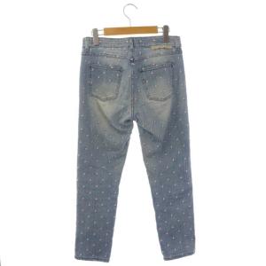 STELLA McCARTNEY 刺繍 デニムパンツ ジーンズ スキニー 26 ライトブルー