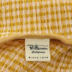 Ron Herman ワンピース チェック ノースリーブ ロング XS ベージュ ピンク イエロー