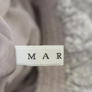 MARIHA 草原の夢ドレス ワンピース ロング フレア ベアトップ 花柄 グレー 白 ホワイト