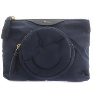 Pouch Chubby Wink ポーチ ナイロン ロゴ 小物入れ 紺 ネイビー
