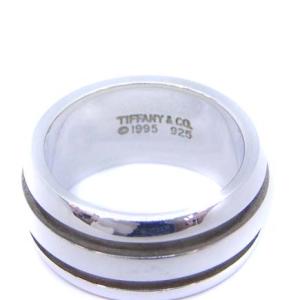 TIFFANY&Co. グルーブド ダブルライン 指輪 リング 925SV 12号 シルバー