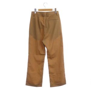 Martin Margiela 6 MM6 20年製 ナイロン パンツ ストレート タック 40 キャメル 茶
