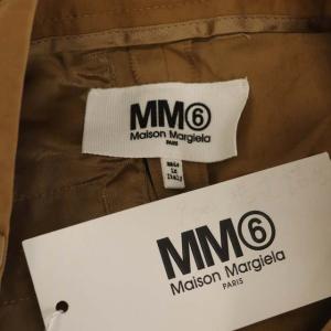 Martin Margiela 6 MM6 20年製 ナイロン パンツ ストレート タック 40 キャメル 茶