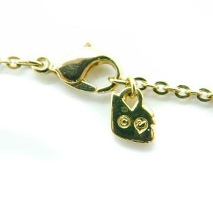 SWAROVSKI サークルプレートロングネックレス ゴールド色